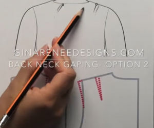 Fixing Back Neck Gaping – Step 2: Darts