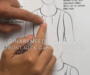 Fixing Neck Gaping – Princess Seams from the Shoulder