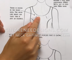 Fixing Neck Gaping – Princess Seams from the Armhole