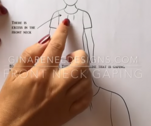 Fixing Front Neck Gaping – No Princess Seams