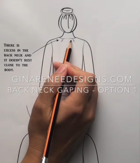 gaping back neck corrections