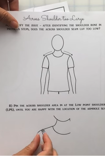 pattern adjustments for wide shoulders