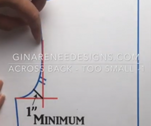 Increasing the Back Width from Across the Armholes – Option 1