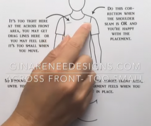 Increasing the Front Width from Across the Armholes