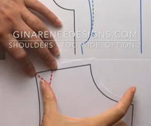 Wide Shoulders Corrections – Adjust the Armhole