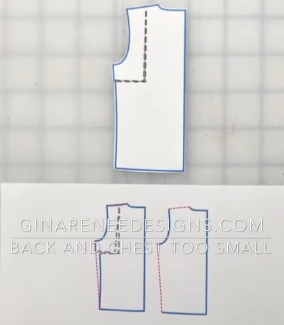 fixing tight across back and chest for muscular bodies