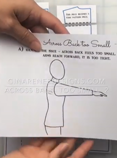 adding a yoke and pleats to increase back width