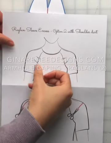 pattern corrections for raglan sleeves with gaping armholes