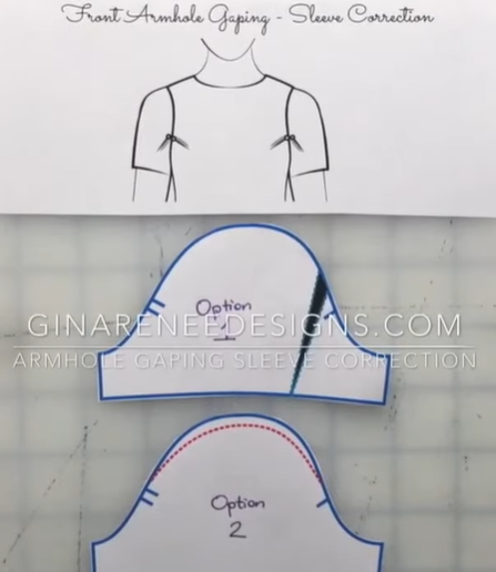 adjusting sleeves to corrected gaping armholes
