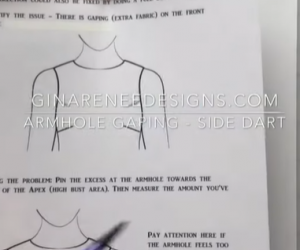 Fixing Armhole Gaping – Patterns with Side Darts