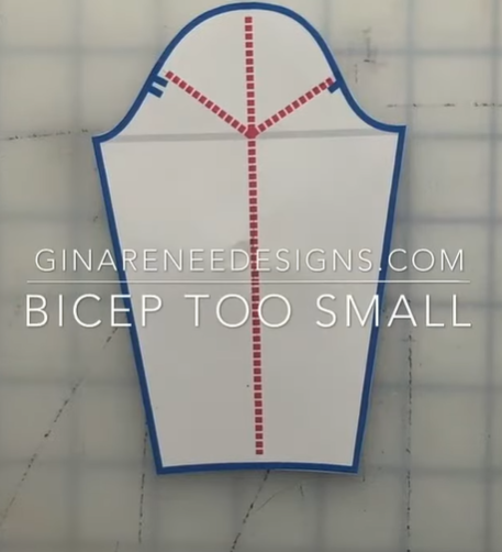 fixing a sleeve that feels too tight on the bicep