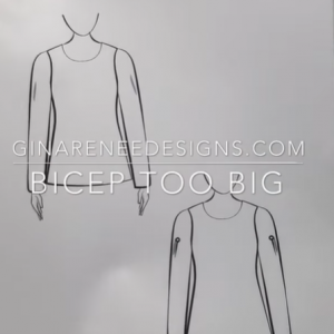 Sleeve Corrections – Bicep Too Big