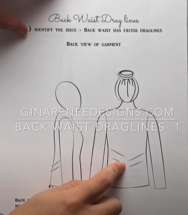 fixing excess fabric in back top patterns