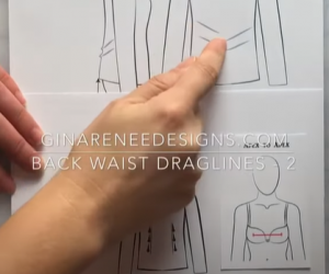 Back Waist Draglines Corrections – Adding Darts or Princess Seams