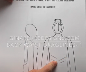 Back Waist Draglines Corrections – Adding a Design Line