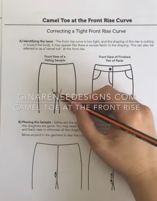correcting a front rise curve