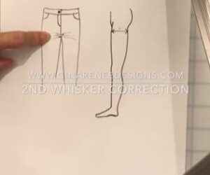 Fix Front Rise Wrinkles on Pants Patterns – Step 2: Compare Thigh Width