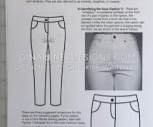 Fix Front Rise Wrinkles on Pants Patterns – Step 3: Adjust the Front-Rise Curve