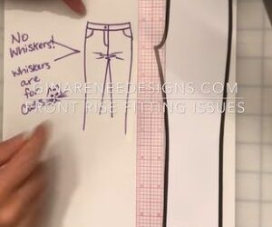 Prevent Front Rise Wrinkles on Pants Patterns