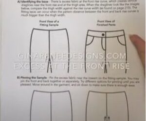 Eliminate Excess Fabric at the Front Rise on Pants Patterns