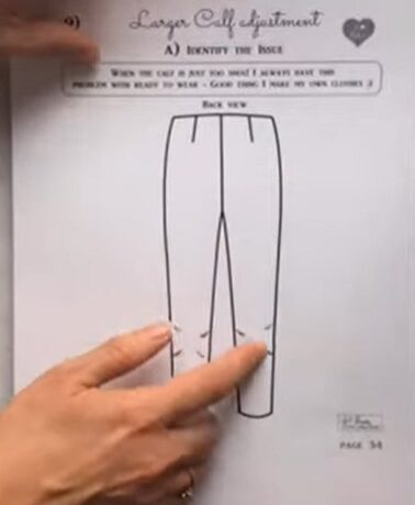 making a pants bigger around the calf area