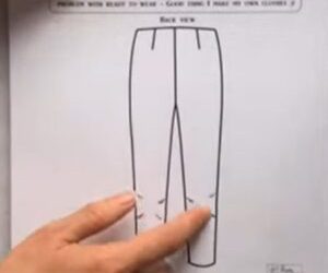 Loosen Up your Pants Pattern on the Calf Area