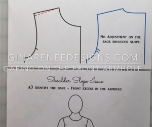 Fixing Armhole Gaping – Shoulder Slope Adjustment